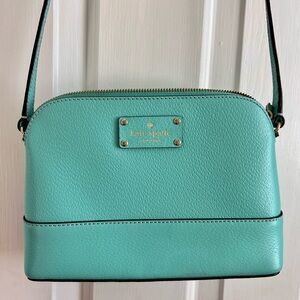 Kate Spade Turquoise/Teal Crossbody Leather Designer Purse Bag